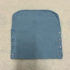 Zara Baby Blue Ribbed Tube Top ☆